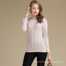 Various Colors Women Cashmere Woolen Sweater With Knitwear Design Pattern